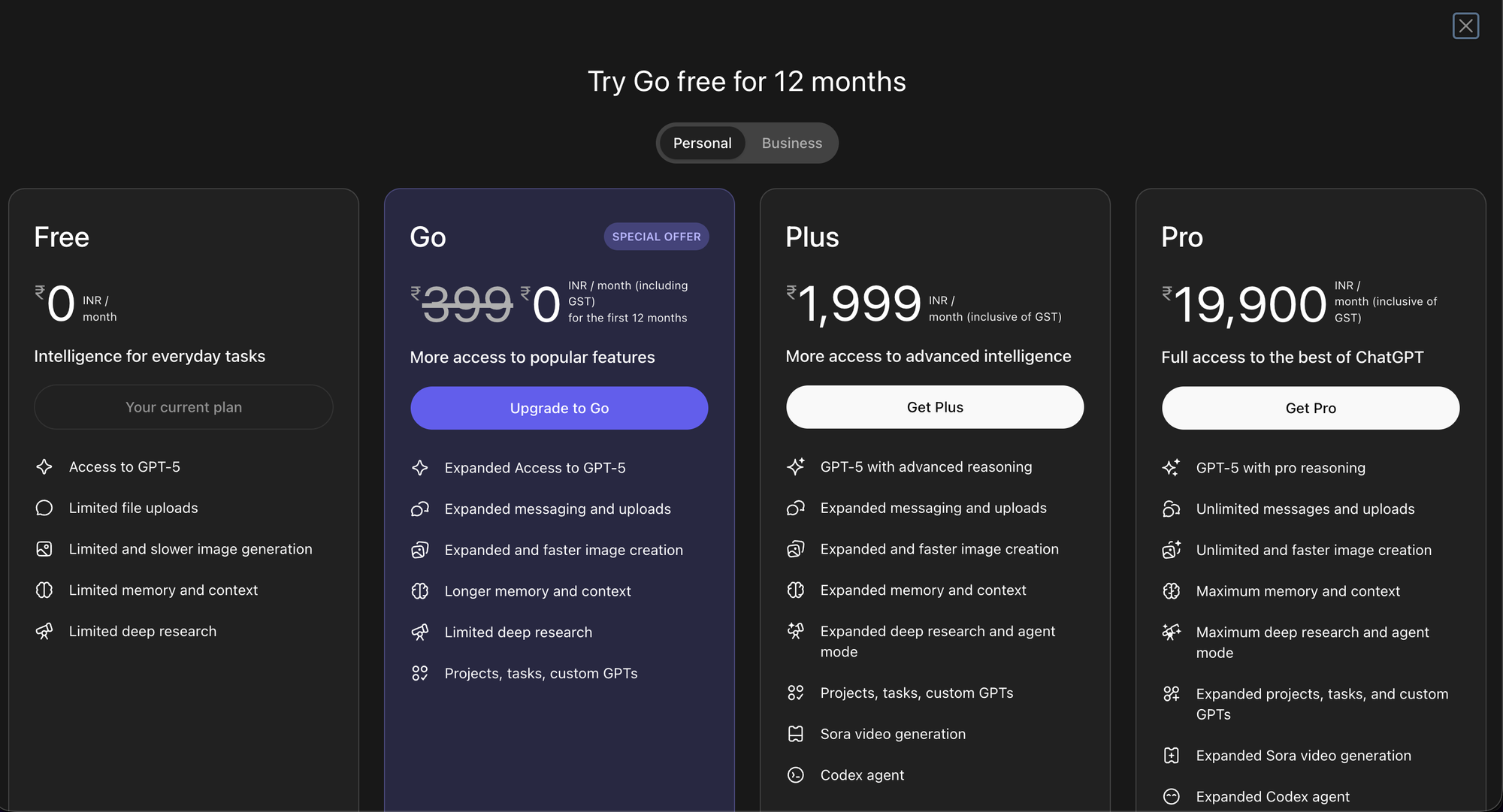 ChatGPT Go Now Free for One Year in India | Free GPT-5 Access for 12 Months