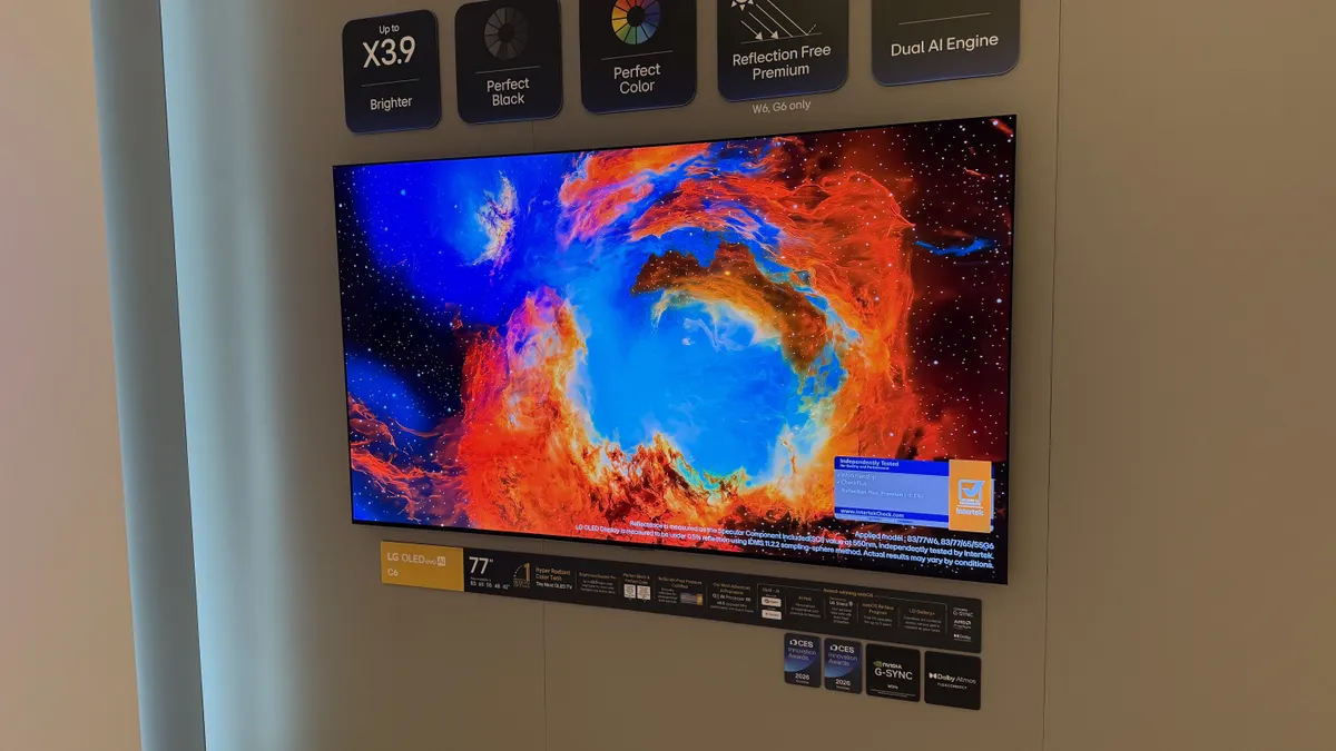 LG TV at CES 2026