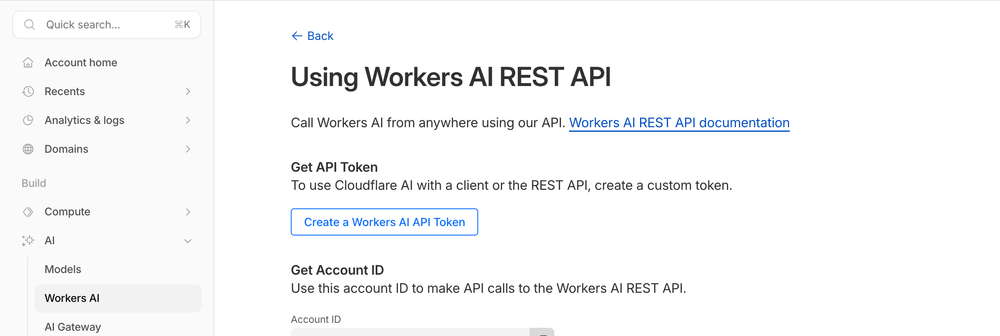 Api access to open models for free with Cloudflare